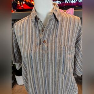 Vintage 80's Fai Khain Men's Striped Size L